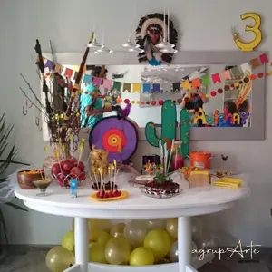 Decoración cumpleaños INDIO