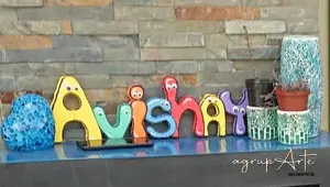 Decoración cumpleaños NOMBRE Y NÚMEROS